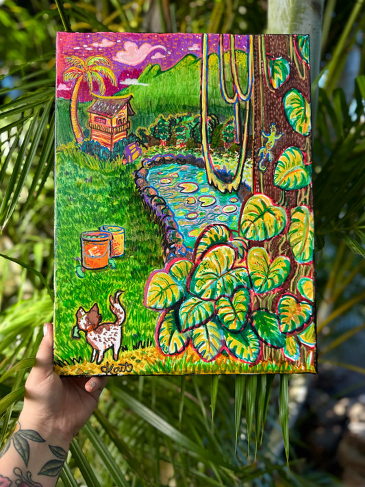 "Hawaiian Backyard" - Original Painting